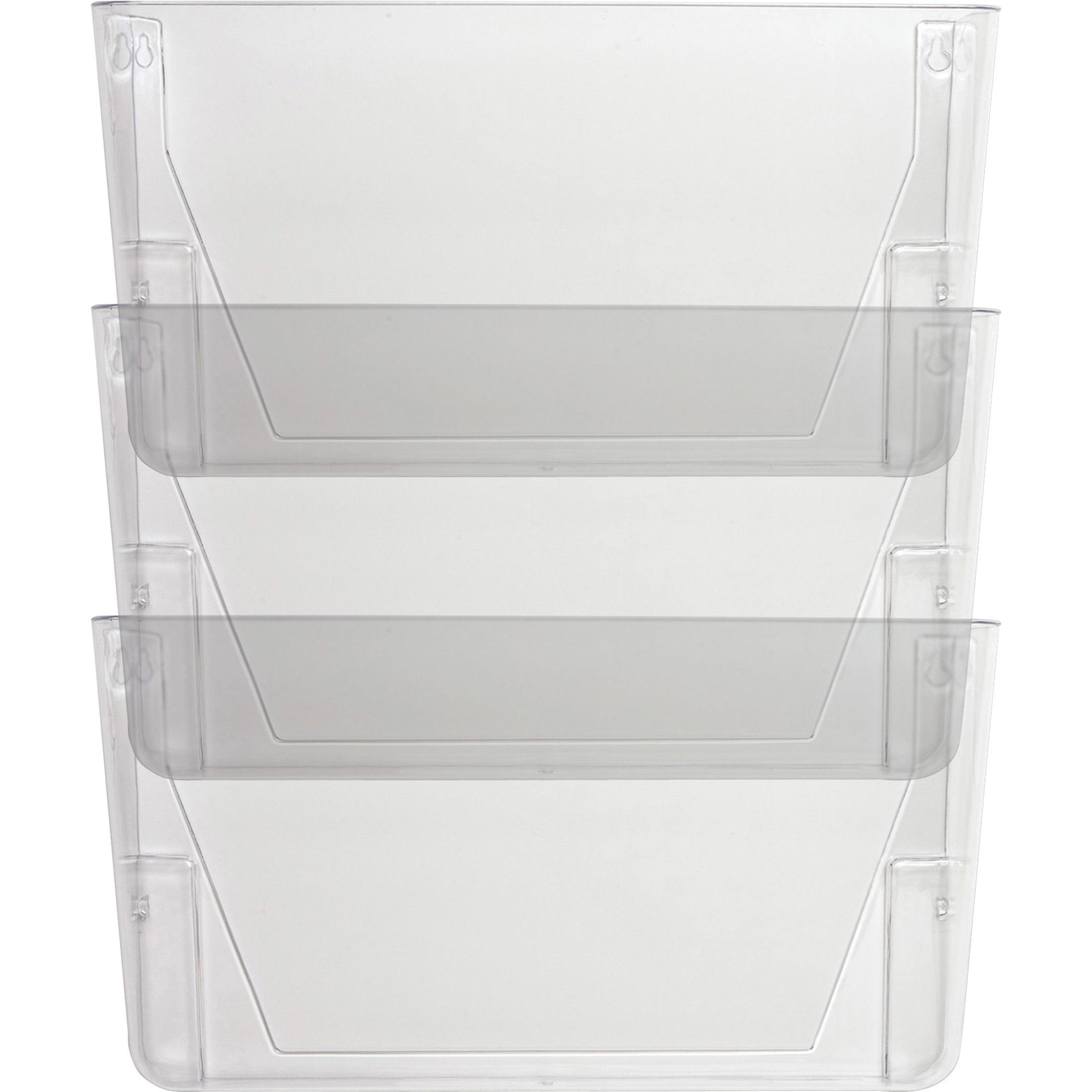 Lorell Wall File Pockets, Clear