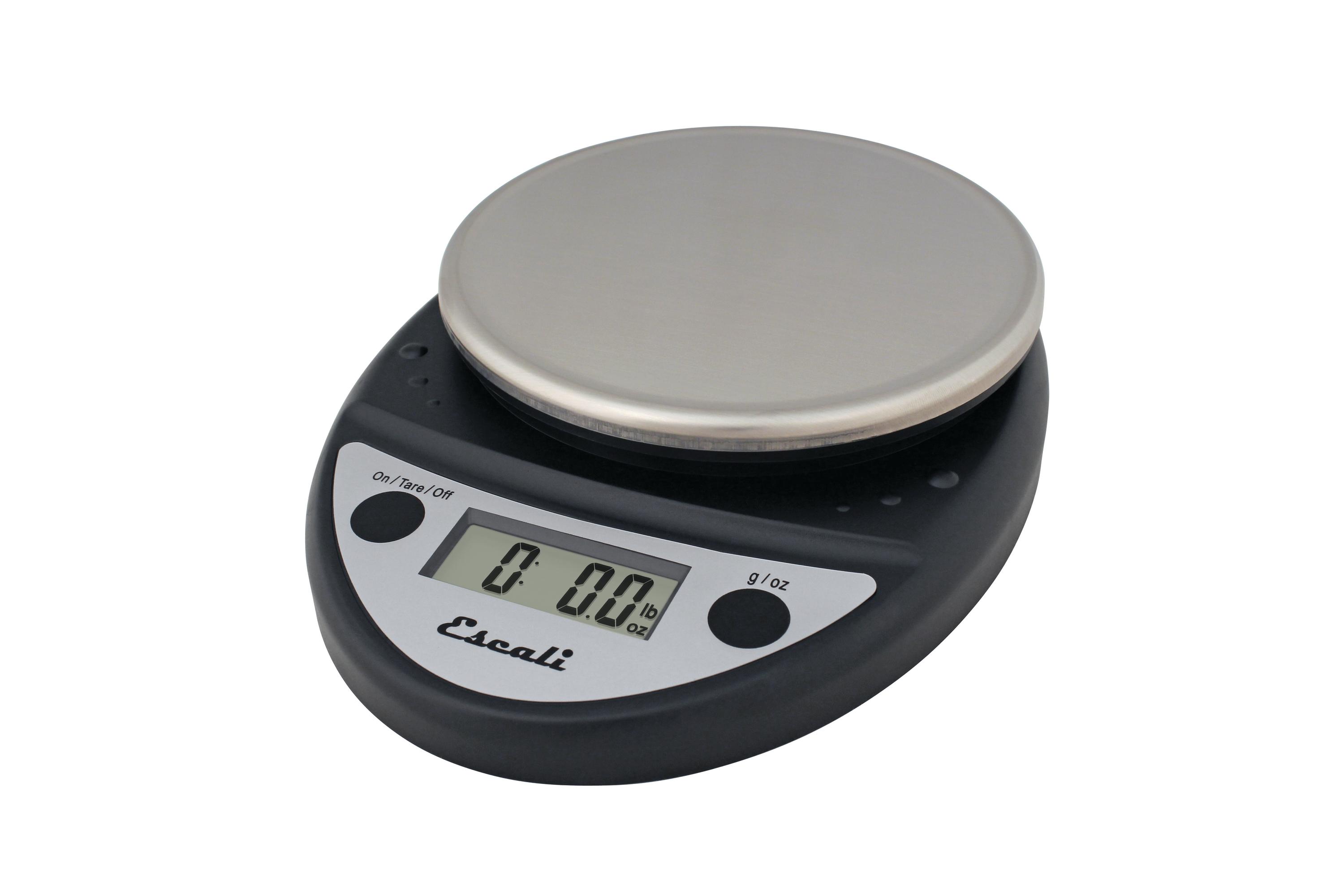 Round Professional Digital Scale 11 Lb / 5 Kg - Black (Optional power adapter sold separately)