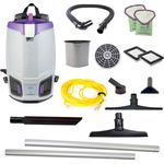 GoFit 6, 6 qt. Commercial Backpack Vacuum w/ 15" Carpet & Hard Surface Sidewinder Tool Kit