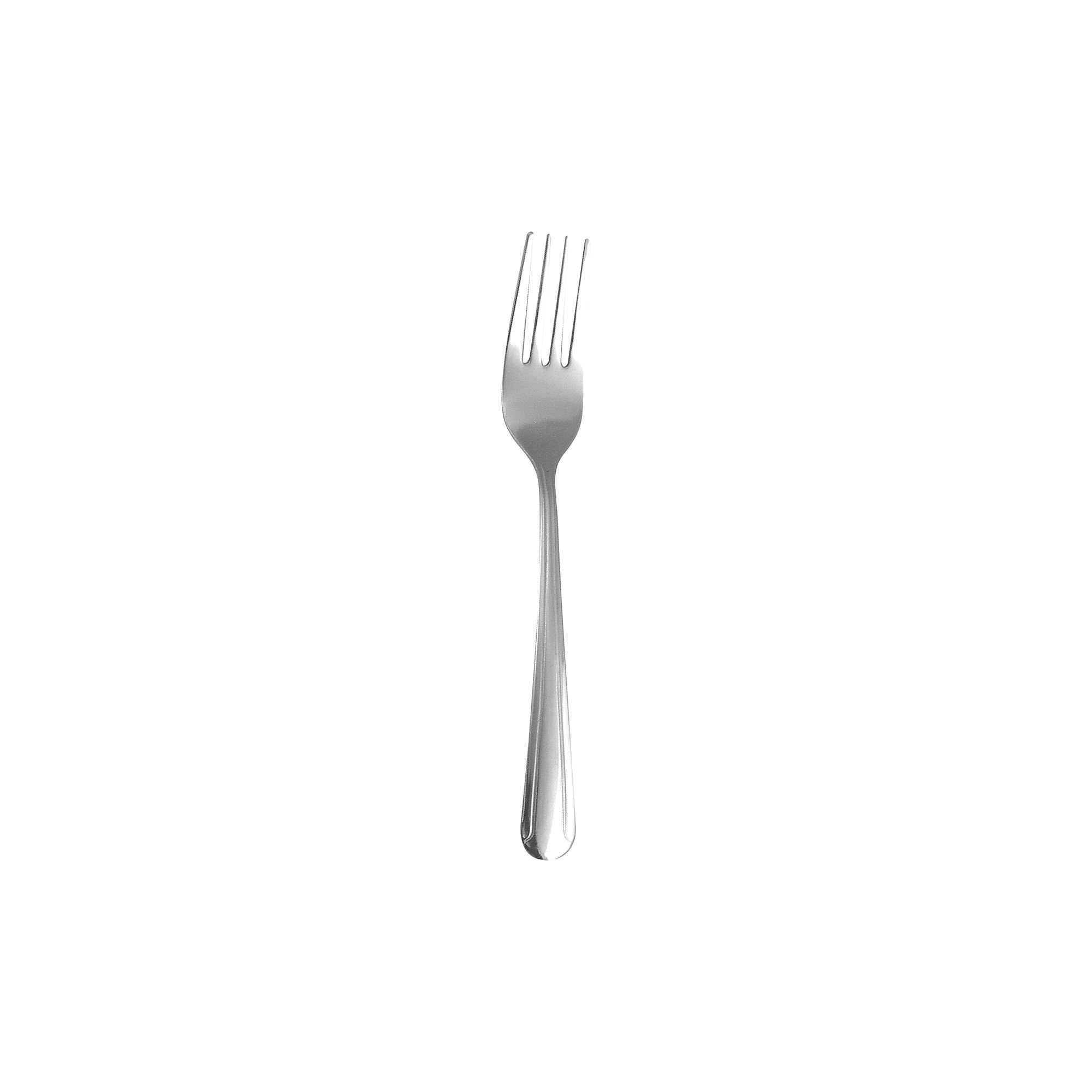 Dinner Fork, 7-1/4", 18/0 Stainless Steel, Mirror Polish, Case of 24, Pattern: Dominion Medium, Brand: Walco