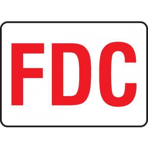 Reflective Safety Sign, Fdc, Red Text On White Dura-Plastic, 7In H X ...