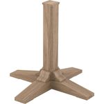 Maxwell Thomas® Maple Colonnade Table Base for 42" Tabletops, 48" Tabletops, and 30" Square-to-Round Tabletops - Base Finish: Palos Mahogany Maple