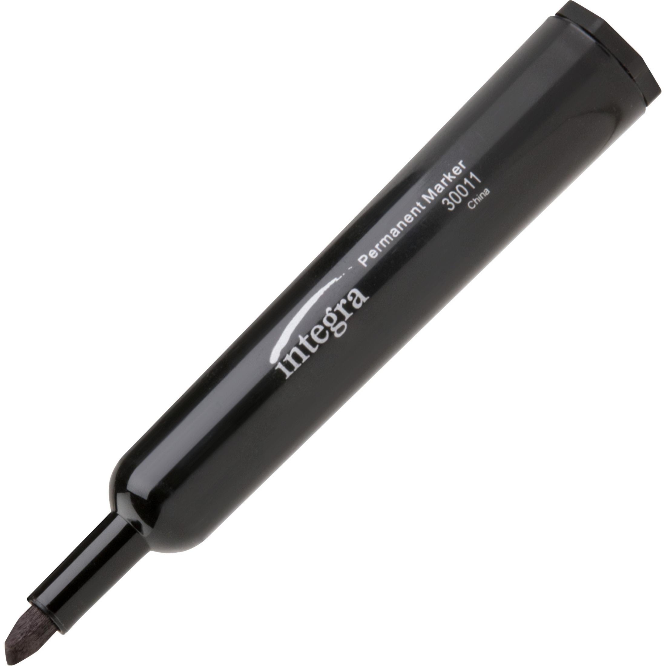 Permanent Marker, Chisel Tip, Black