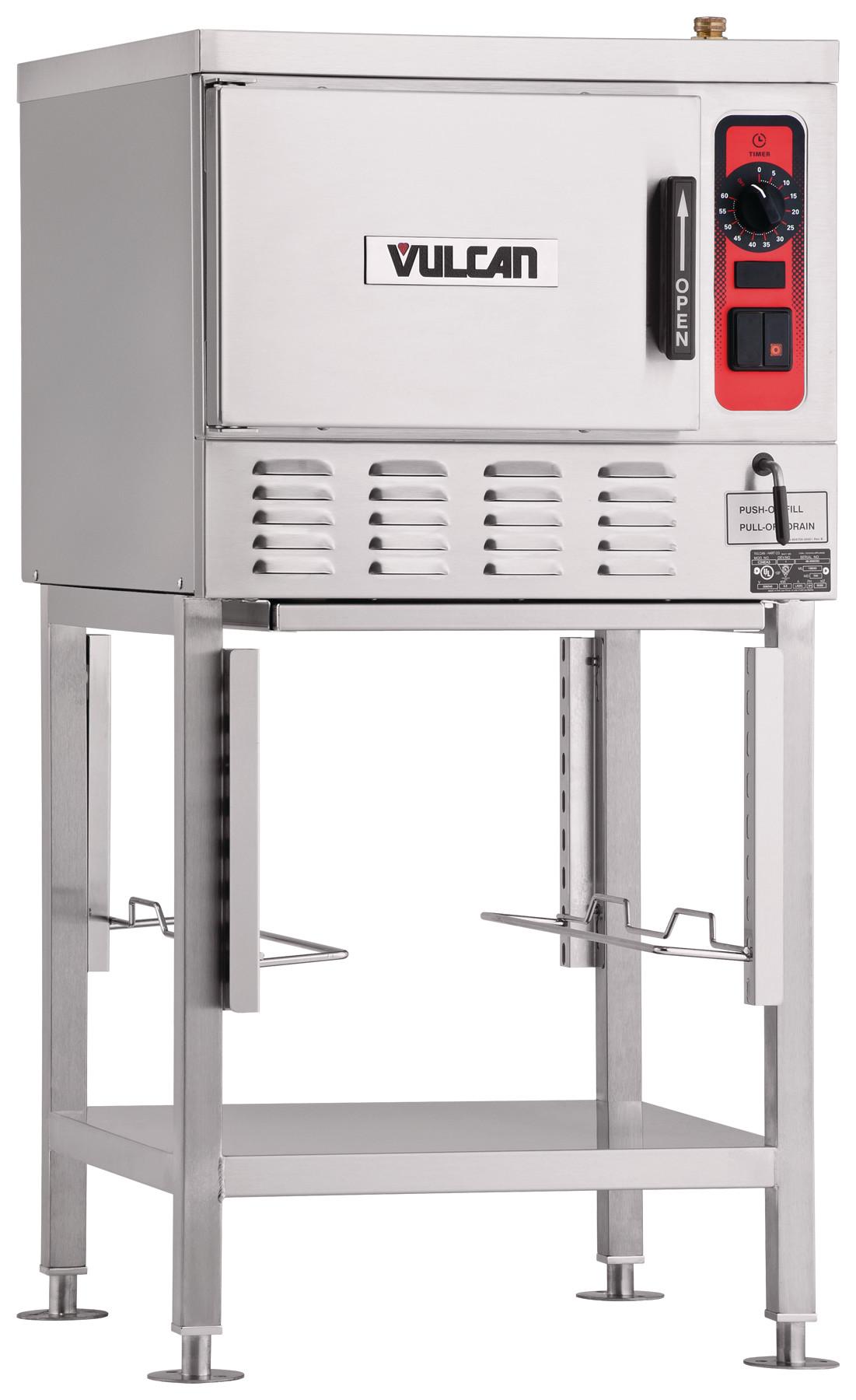 3-Pan Counter Convection Steamer, Powersteam Series - Voltage: 208 V ...