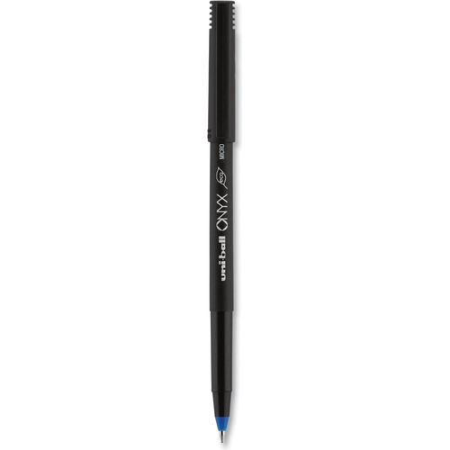 uniball® Onyx Roller Ball Stick Dye-Based Pen, Blue Ink, Micro