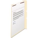 Smead Manila Self-Adhesive End/Top Tab Folder Dividers, 2-Sections, Letter, 100/Box