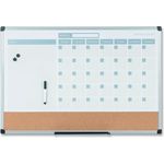 MasterVision® 3-in-1 Calendar Planner Dry Erase Board, 24 x 18, Aluminum Frame