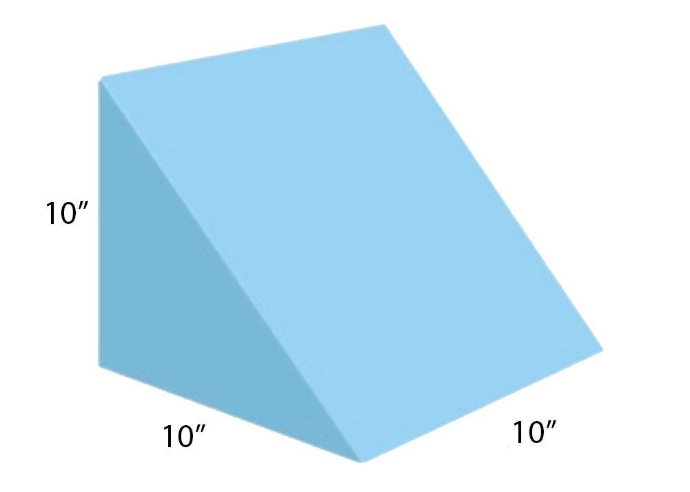 AliMed® Vinyl-Covered 45 Degree Medium Wedge Positioner, Blue Vinyl