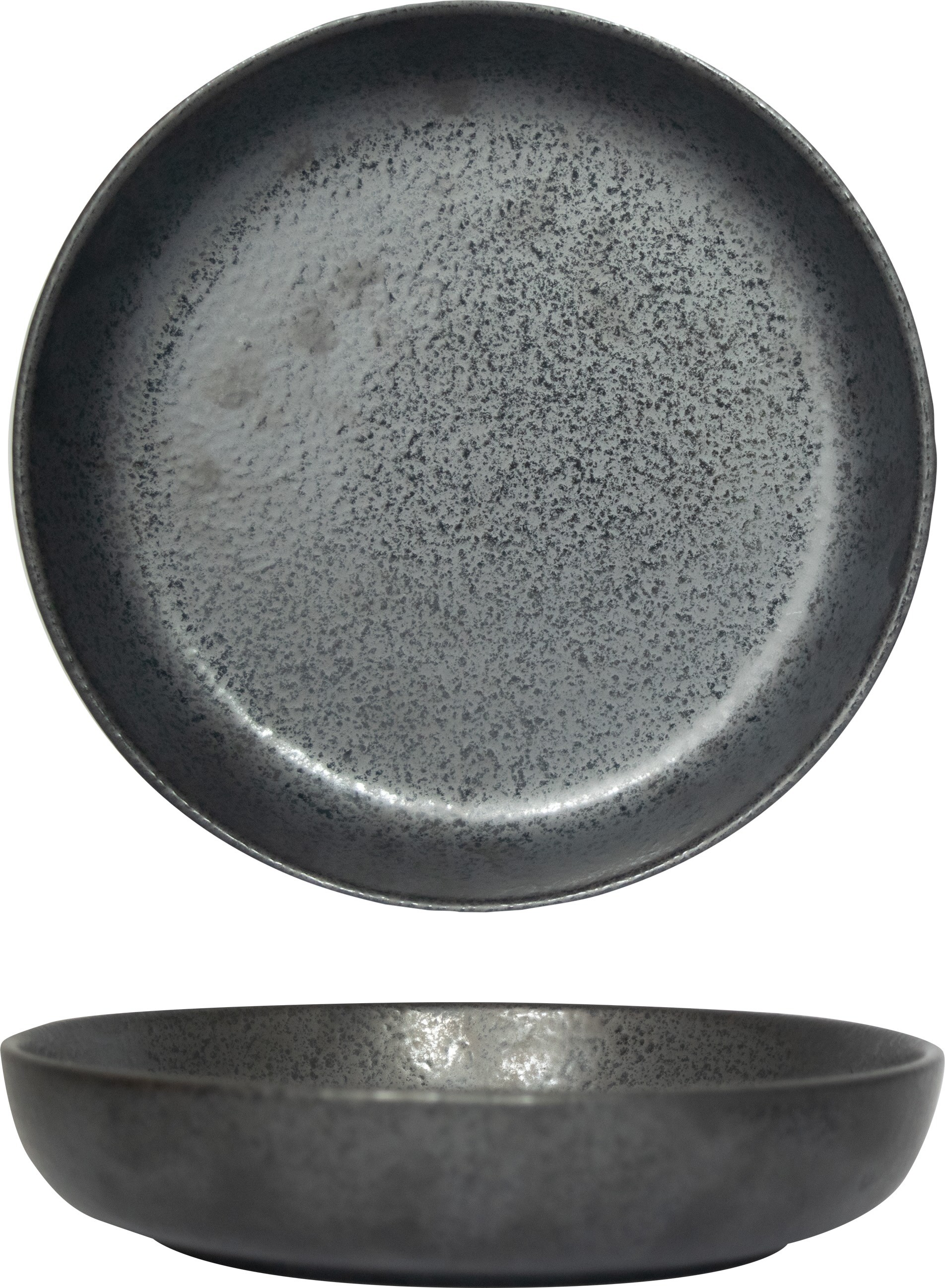 International Tableware AL-18-CS Alloy™ 8-3/8" Deep Bowl (25oz), Carbon Black, Case of 12