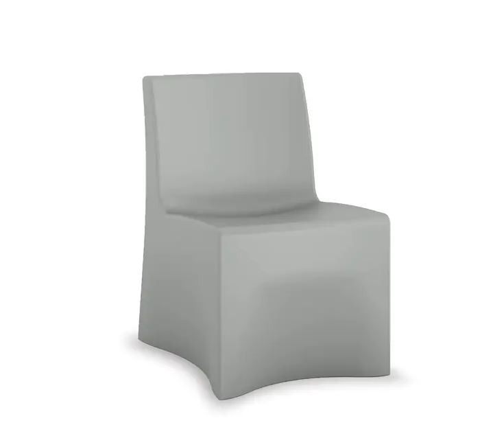 Vesta Guest Armless Chair -Finish: Dove