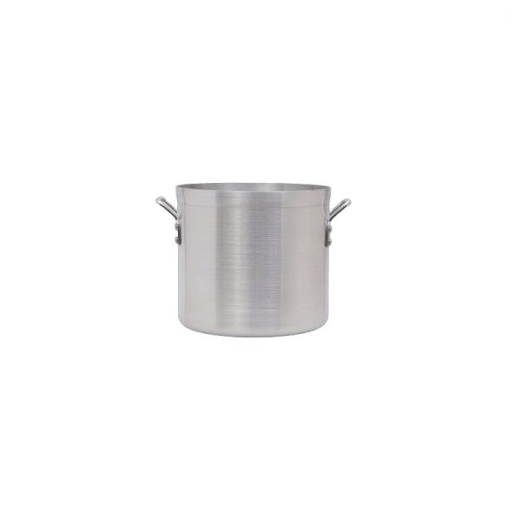 24 Quart Stock Pot Natural Solid Aluminum Handle