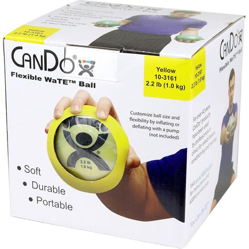 CanDo WaTE Ball - Hand-held Size - Yellow - 5 CanDo WaTE Ball - Hand-held Size - Yellow - 5