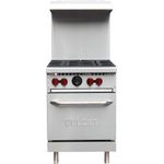24" SX Series Value Range, 4 Open Top Burners, 1 Standard Oven, Propane; QUICK SHIP