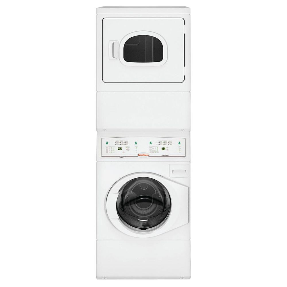 Speed Queen Stackable Combo with 3.​42 Cu.​ Ft.​ Washer and 7.​0 Cu.​ Ft.​ Electric Dryer