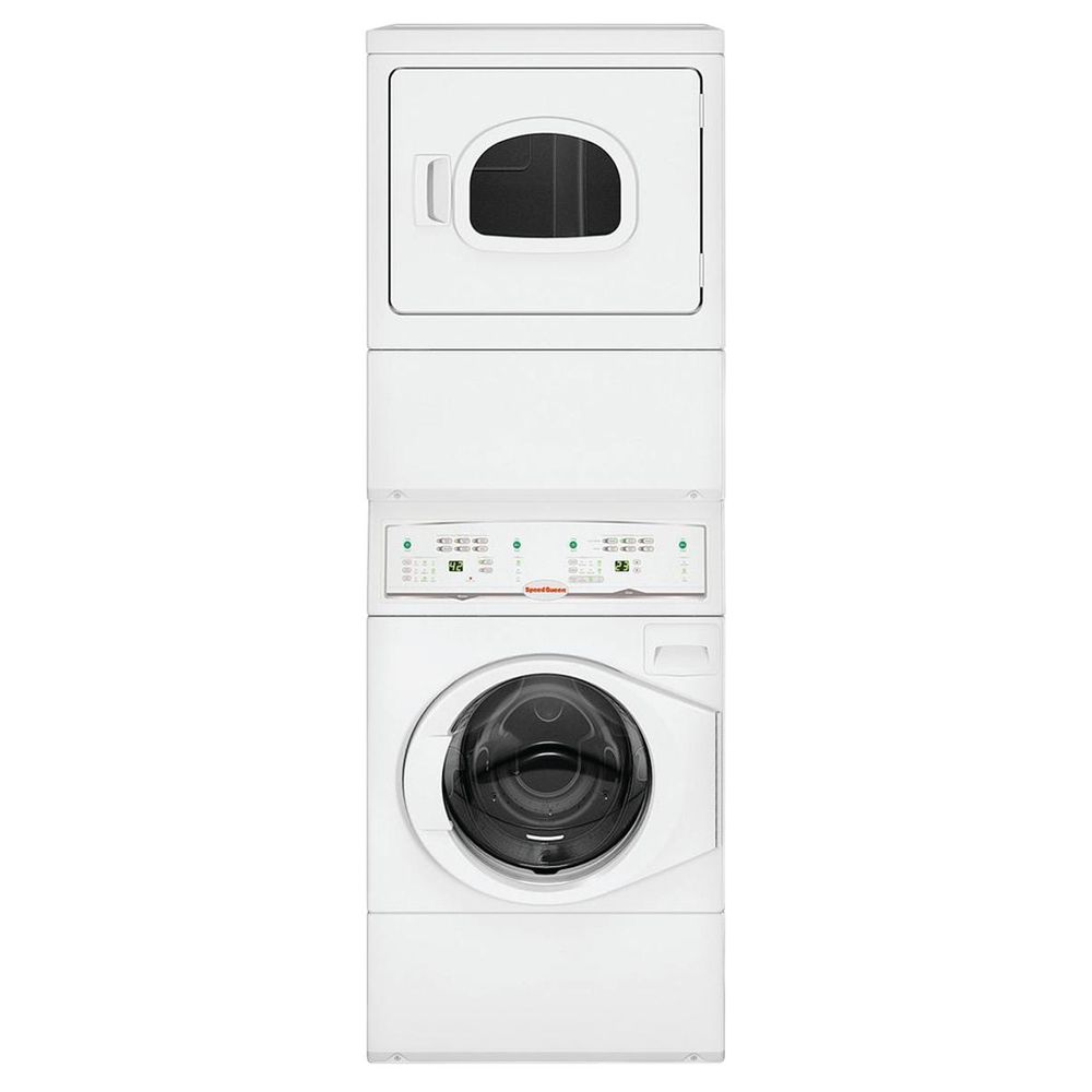 Speed Queen Stackable Combo with 3.​42 Cu.​ Ft.​ Washer and 7.​0 Cu.​ Ft.​ Electric Dryer