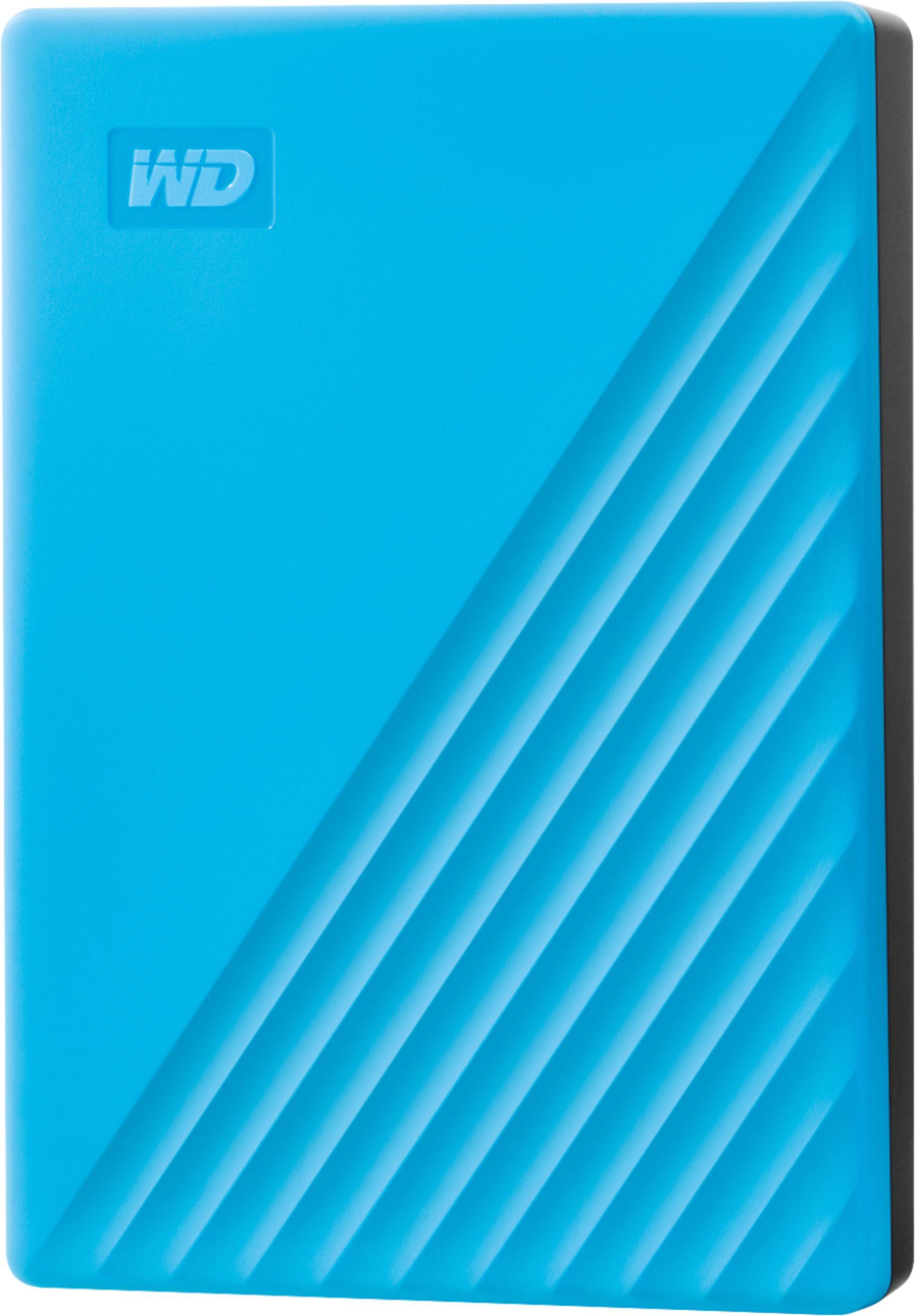 WD - My Passport 4TB External USB 3.0 Portable Hard Drive with Hardware Encryption (Latest Model) - Blue
