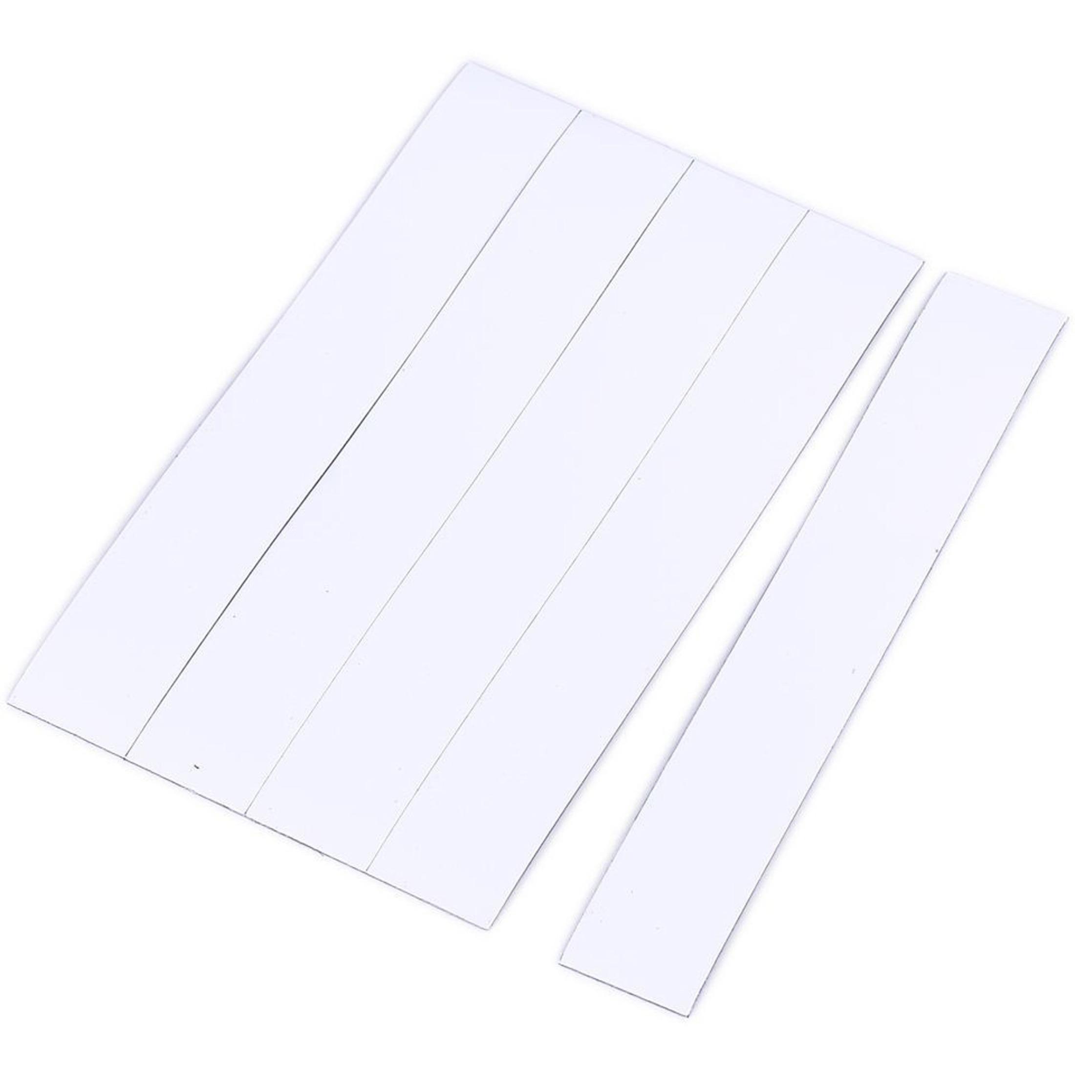 Dry Erase Strips, Magnetic, 7/8" x 6", 25/PK, White