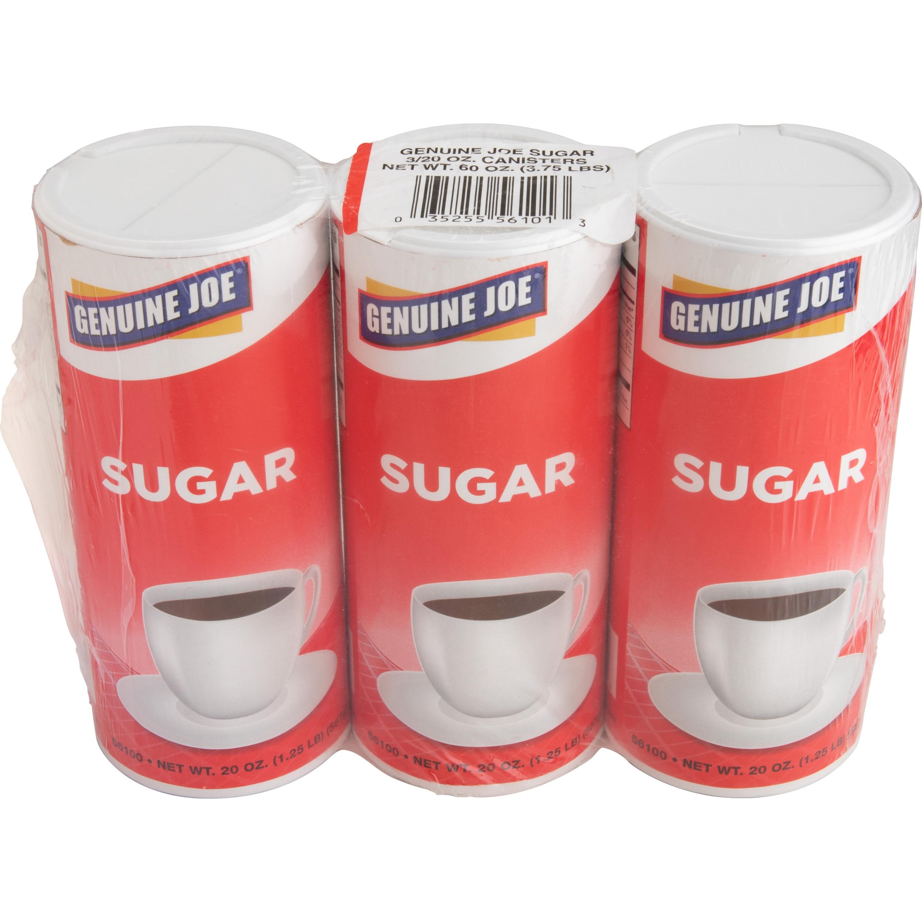 Genuine Joe 20 oz. Sugar Canister (Pack of 3)
