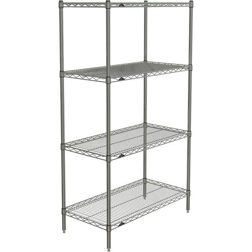 InterMetro Black 4-Shelf Starter Unit