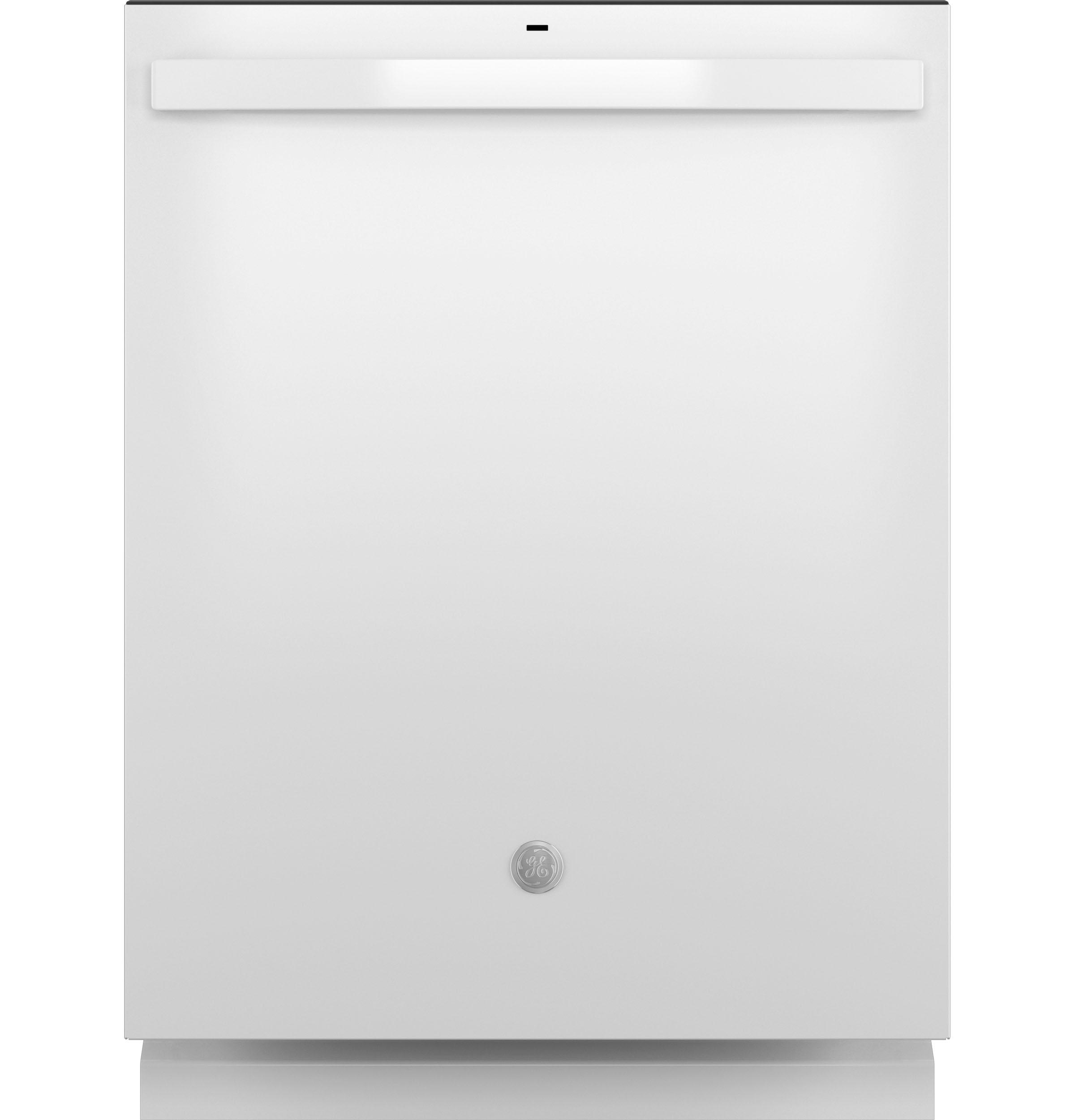 GE® Top Control with Plastic Interior Dishwasher with Sanitize Cycle & Dry Boost, ENERGY STAR®, White