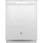 GE® Top Control Dishwasher with Plastic Interior, Sanitize Cycle and Dry Boost, ENERGY STAR®, White