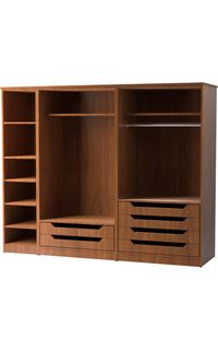 Made-to-Order Double Storage Cabinet with Bookcase