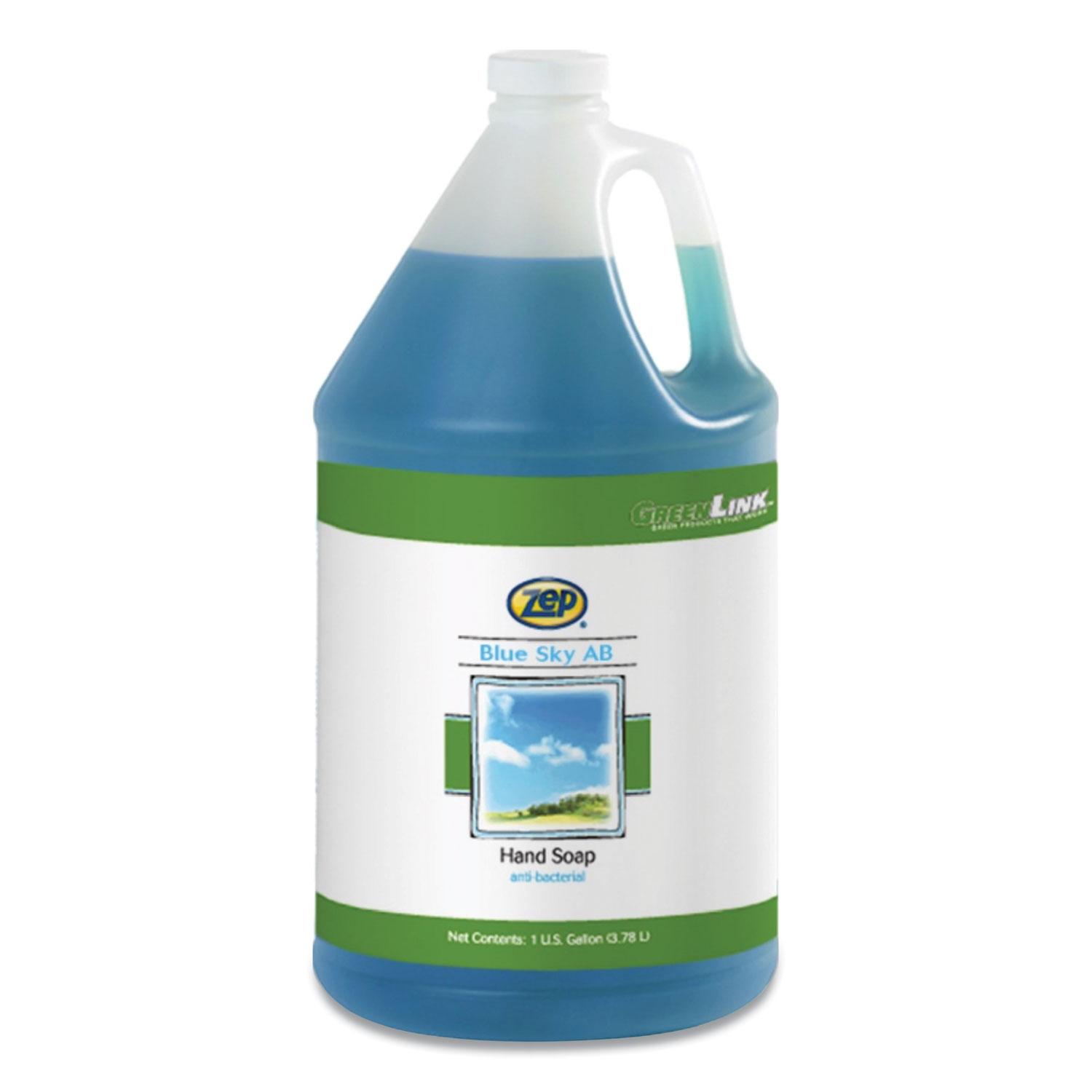 Zep® Blue Sky AB Antibacterial Hand Soap, Clean Open Air, 1 gal Bottle, 4/Carton