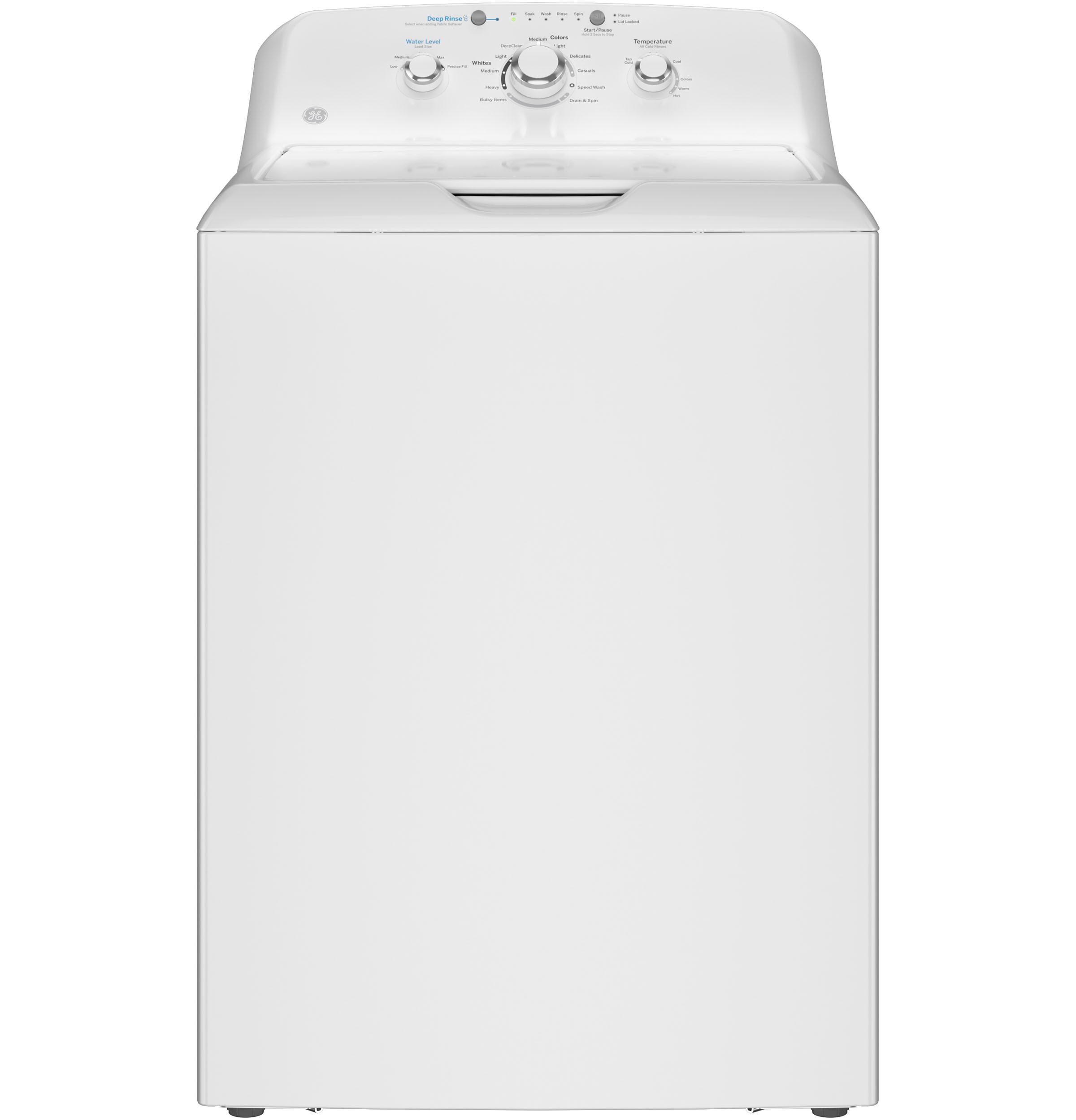 GE® 4.0 cu. ft. Capacity Washer with Stainless Steel Basket and Water Level Control, White