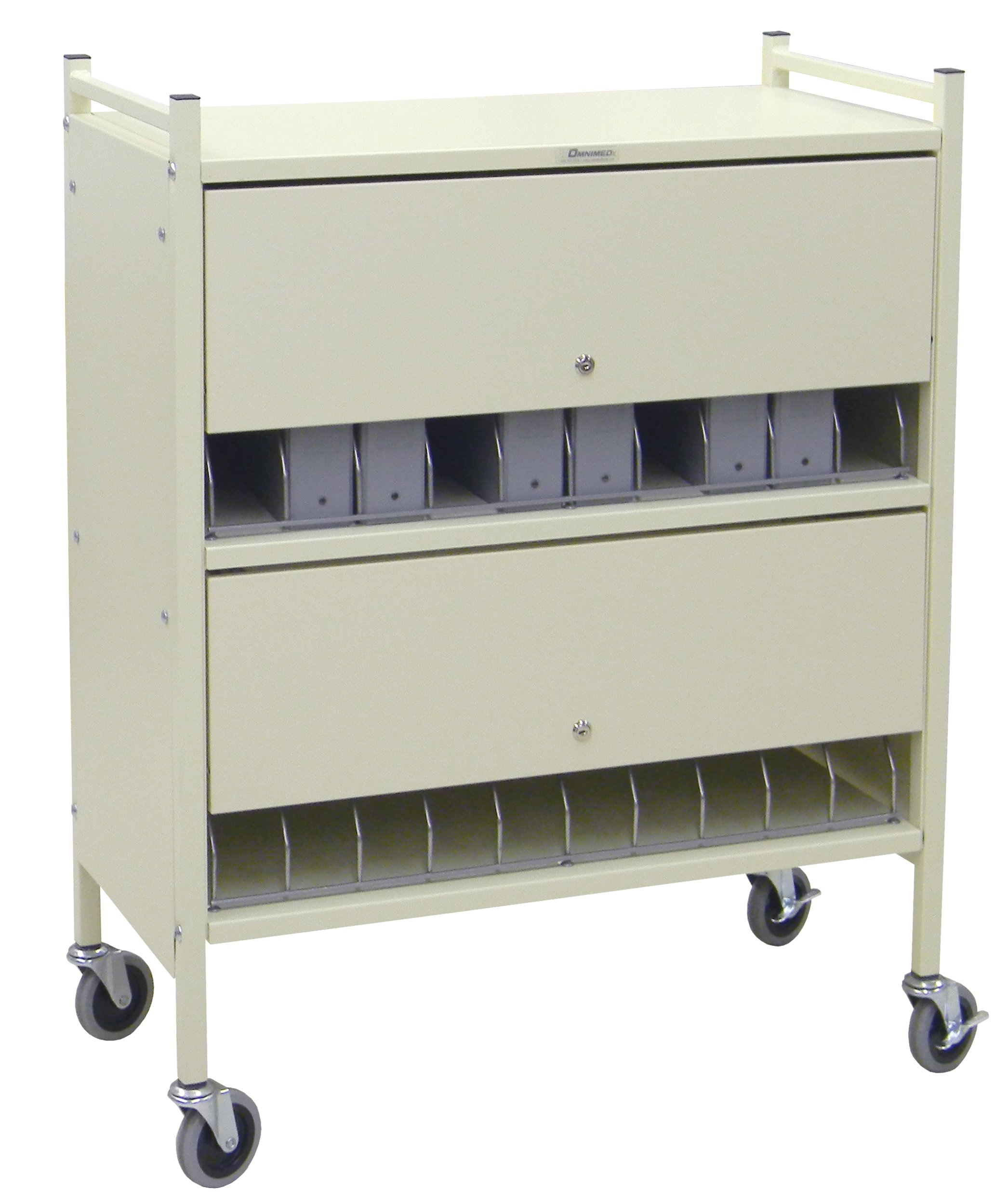 Big Beam Vertical Privacy Chart Rack - 3 Shelves - 16 Binder Capacity ...