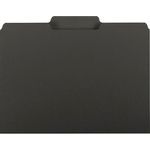 Interior Folder, 1/3 Cut Tab, Letter, 100/BX, Black