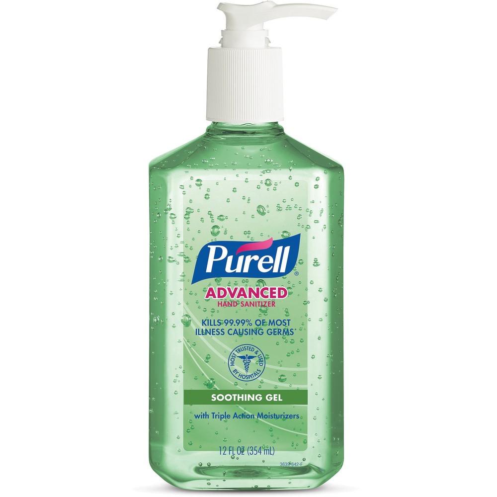 PURELL® Hand Sanitizer Gel w/Aloe, 12oz (Pack of 12)