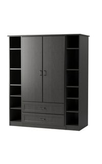 Made-to-Order Storage Cabinet: 2-Door/2-Drawers/12-Shelf Open Cubbies
