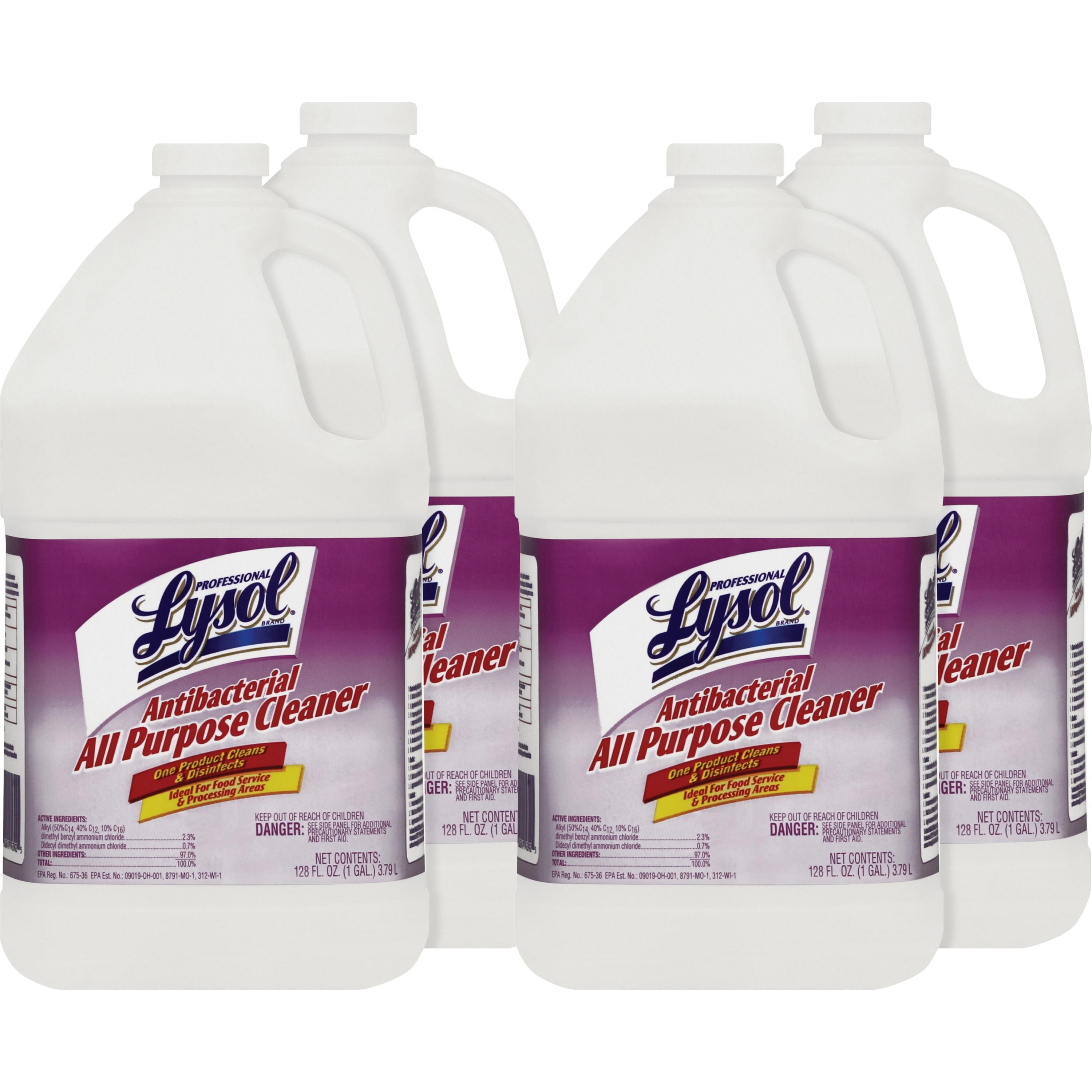Lysol Antibacterial All-Purpose Cleaner, 1Gal (Pack of 4)