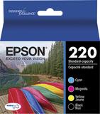 Epson 220 - 4-pack - black, yellow, cyan, magenta - original - ink cartridge