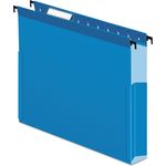 Pendaflex® SureHook Reinforced Hanging Box Files, 2" Exp with Sides, Letter, Blue, 25/Box