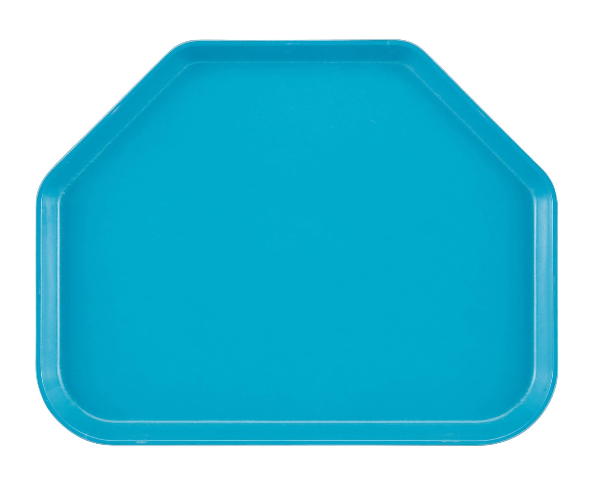 Cambro Camtray Food Service Tray, Trapezoid, 14" x 18" - Color: Horizon Blue