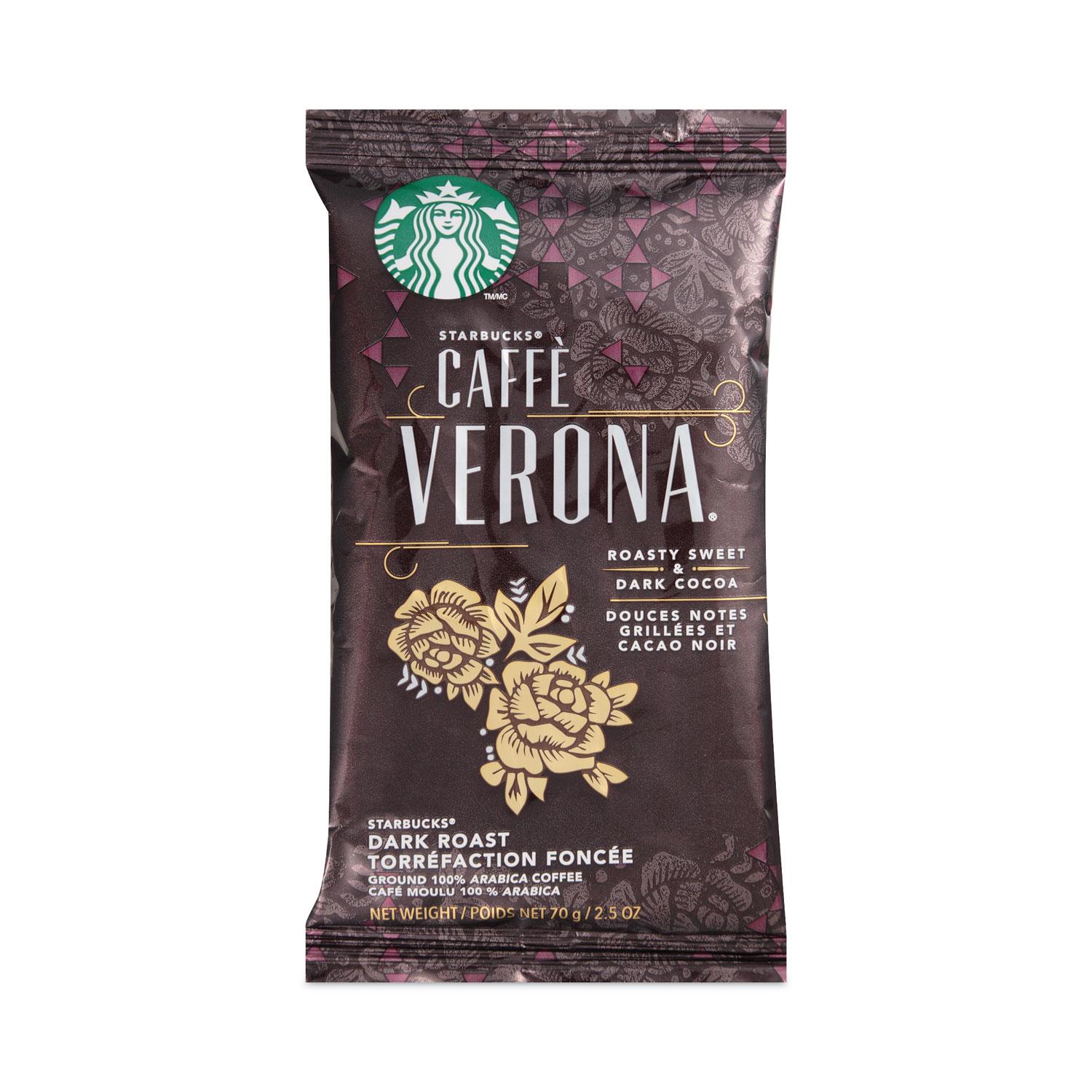 Starbucks® Starbucks Caffe Verona Ground Coffee, Dark Roast, 18/Box (11018192)