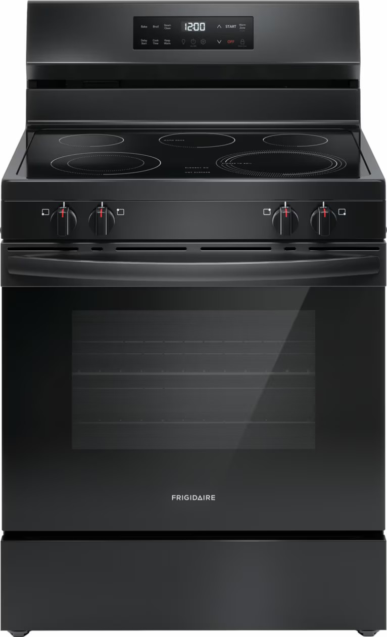 Frigidaire 30" Electric Range, EvenTemp®, Smooth Top, Black