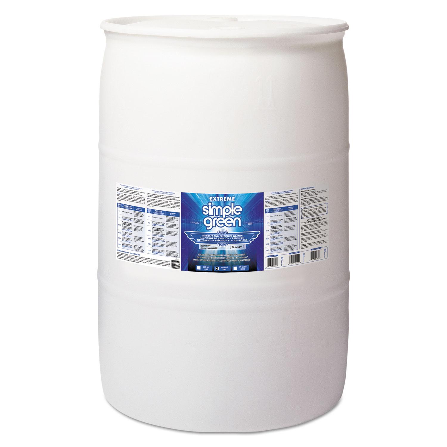 Simple Green® Extreme Aircraft & Precision Equipment Cleaner, 55 Gal Drum, Neutral Scent