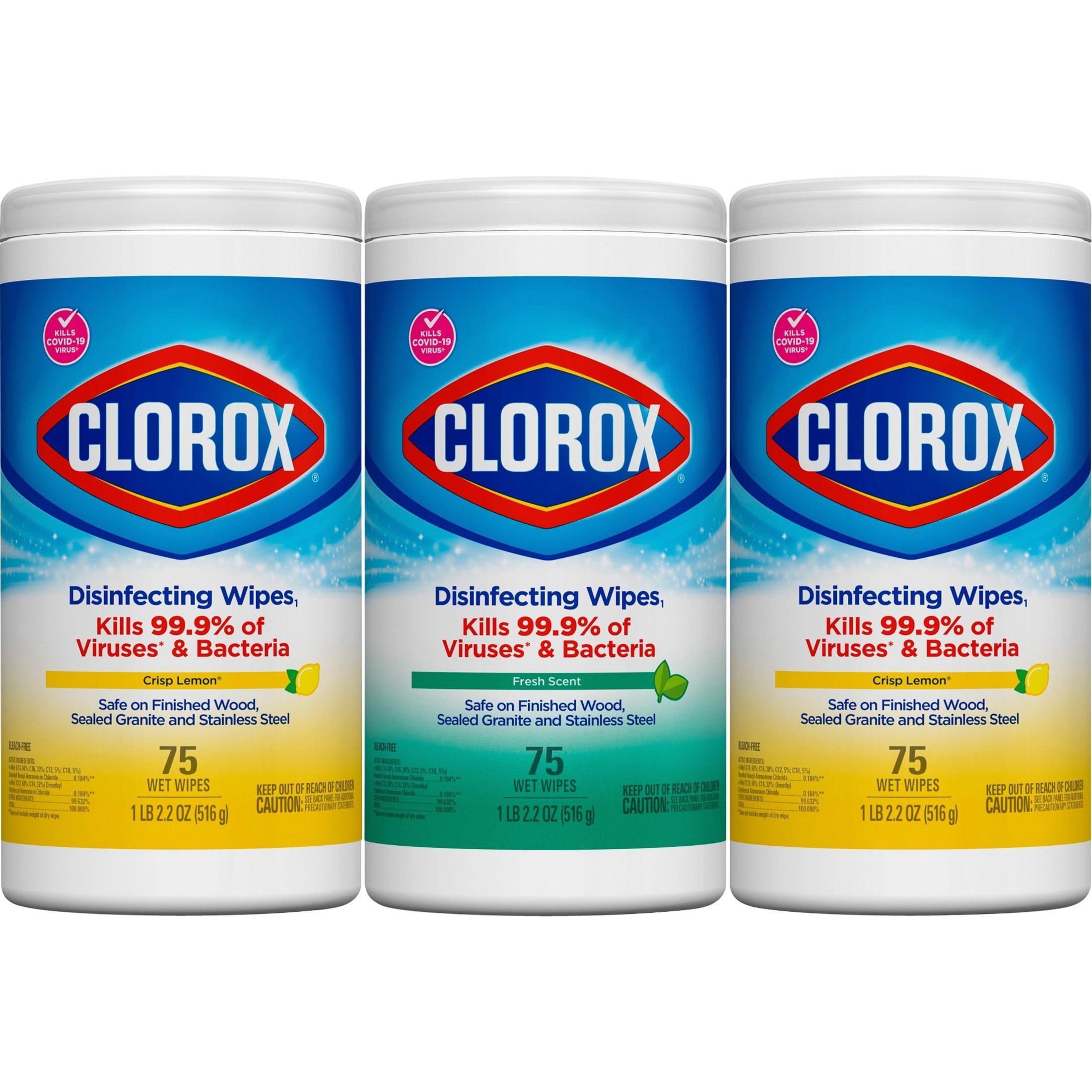 Clorox Disinfecting Cleaning Wipes (Pack of 3)
