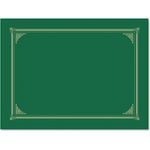 Geographics® Certificate/Document Cover, 12 1/2 x 9 3/4, Green, 6/Pack