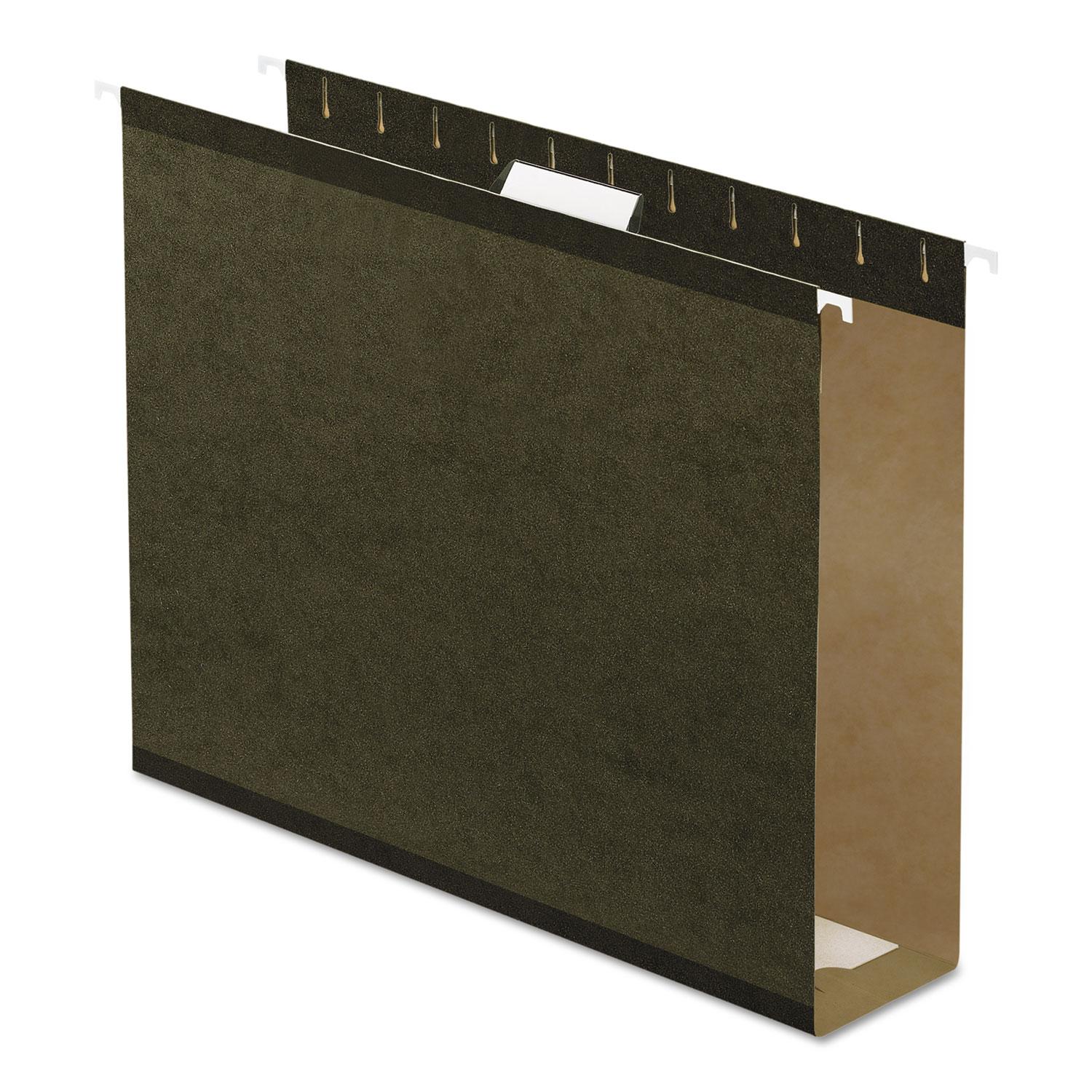 Pendaflex® Reinforced 3" Extra Capacity Hanging Folders, Letter, Standard Green, 25/Box