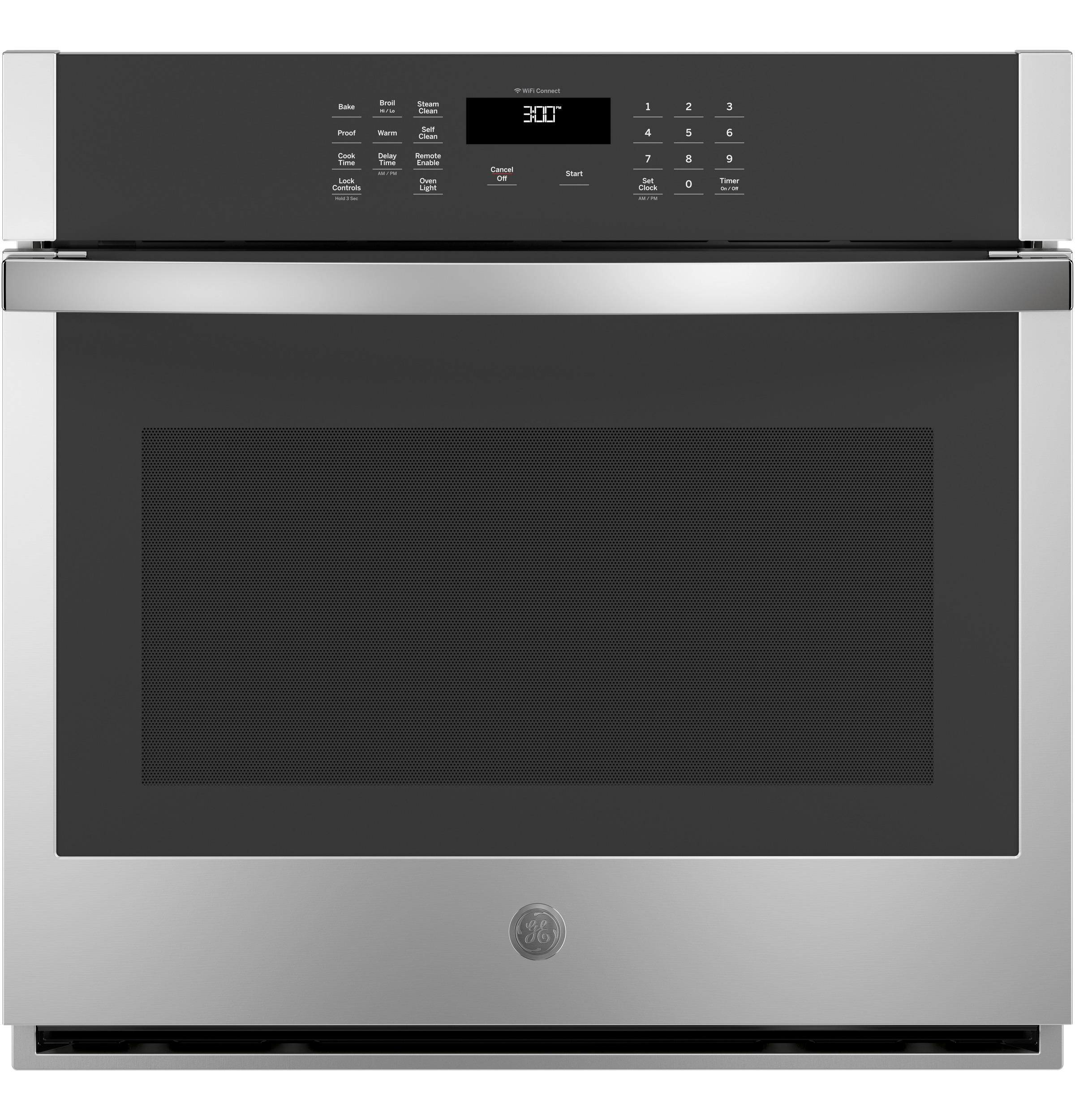 GE® 30" Smart Built-In Self-Clean Single Wall Oven with Never-Scrub Racks, Stainless Steel