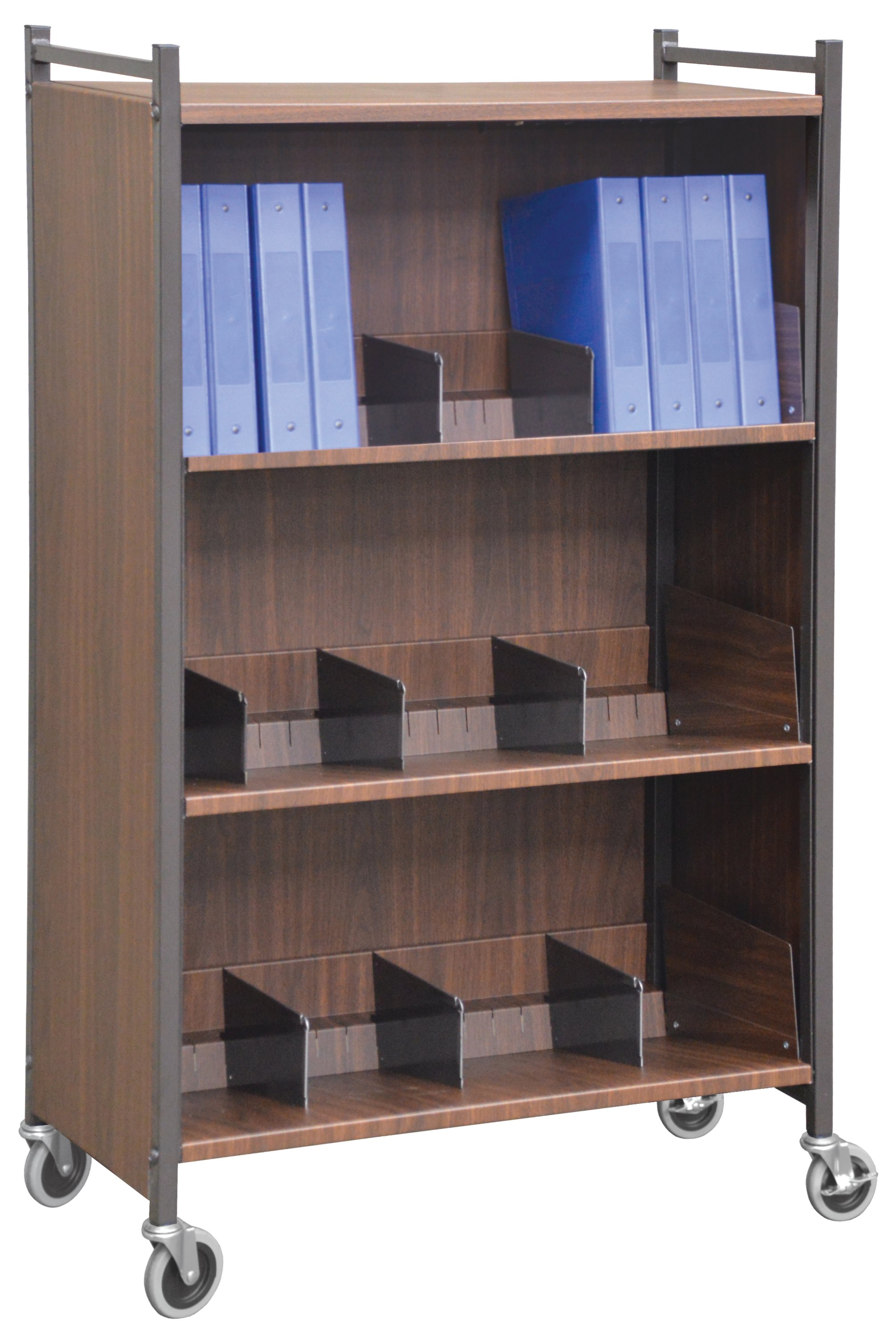 Versa Cabinet Chart Rack - 2 Shelves - Woodgrain (4KF01) | Direct Supply