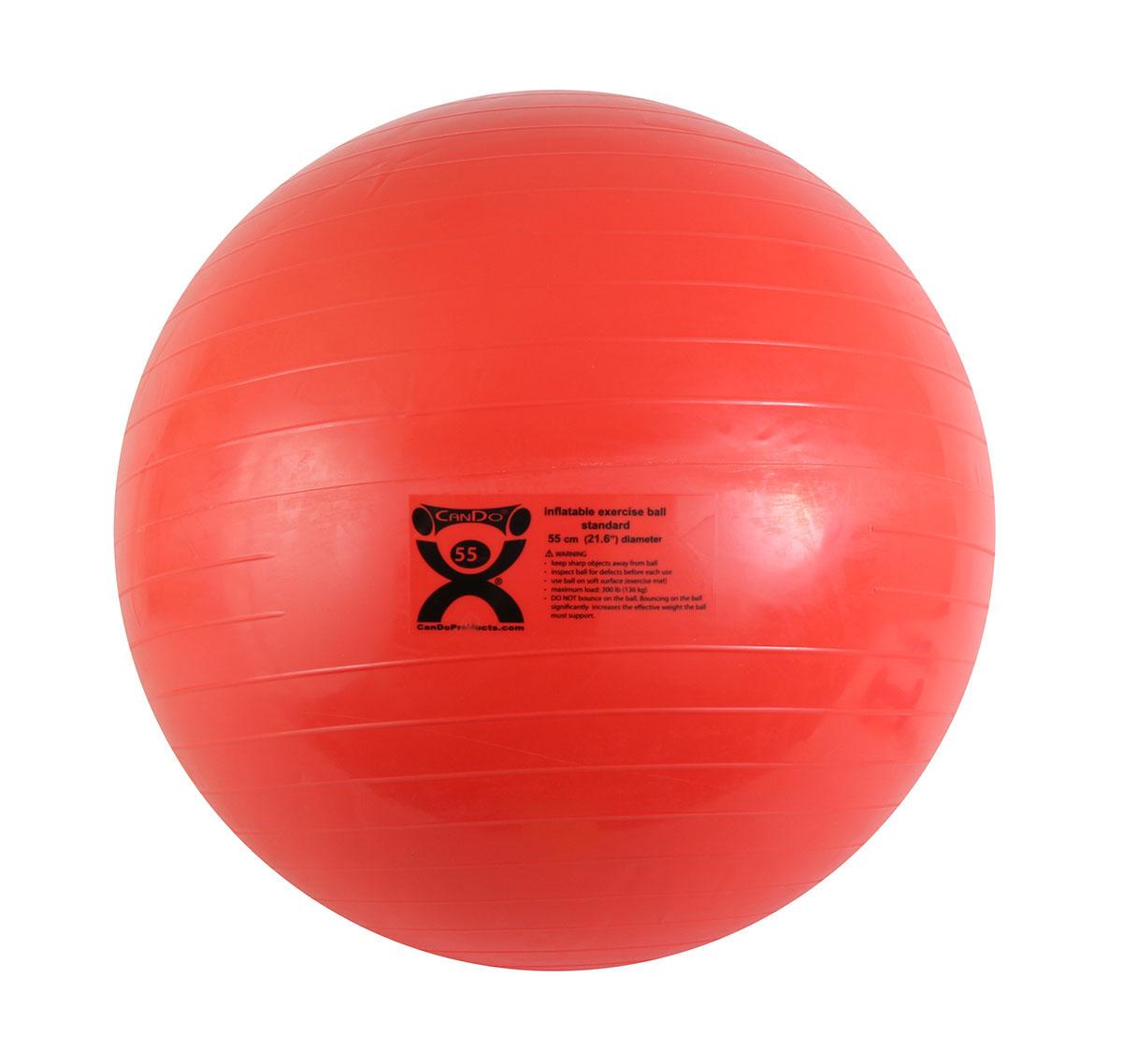 Cando® Inflatable Abs Ball, 55 Cm (21.7 In), Red