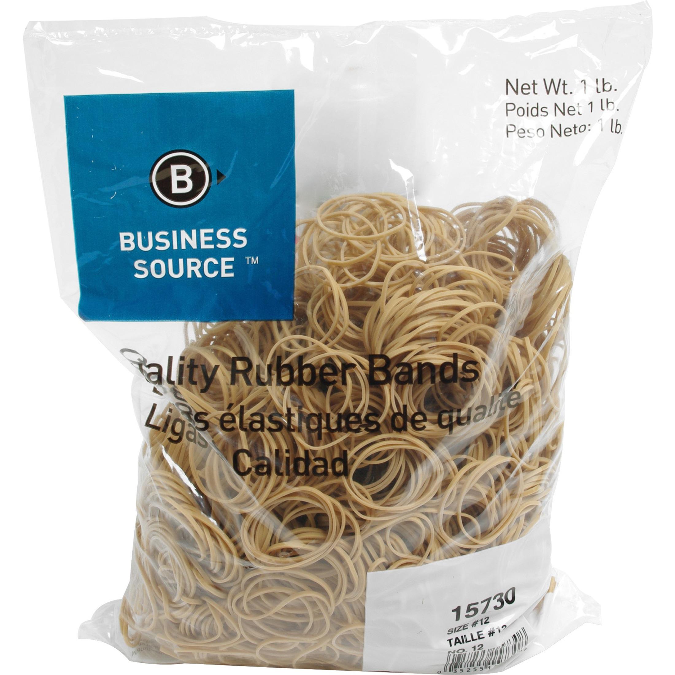Rubber Bands,Size 12,1 lb./BG,1-3/4"x1/16",Natural Crepe