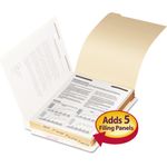Smead File Folder Dividers with Fastener, Bottom 1/5-Cut Tab, Letter Size, 50/Pack