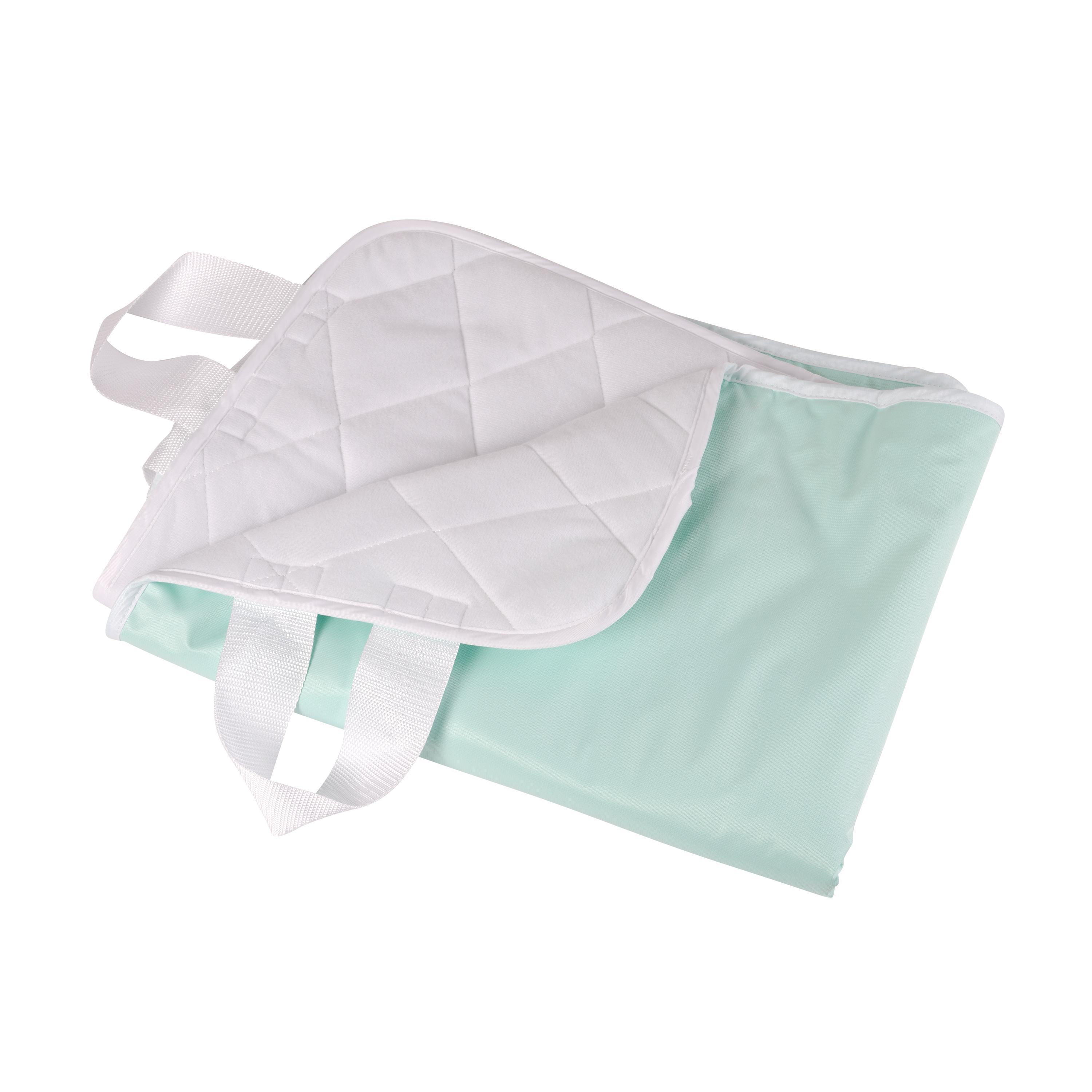 DMI Waterproof Furniture and Bed Protector Pad with Straps, 4-Ply Quilted, 28 x36, Green