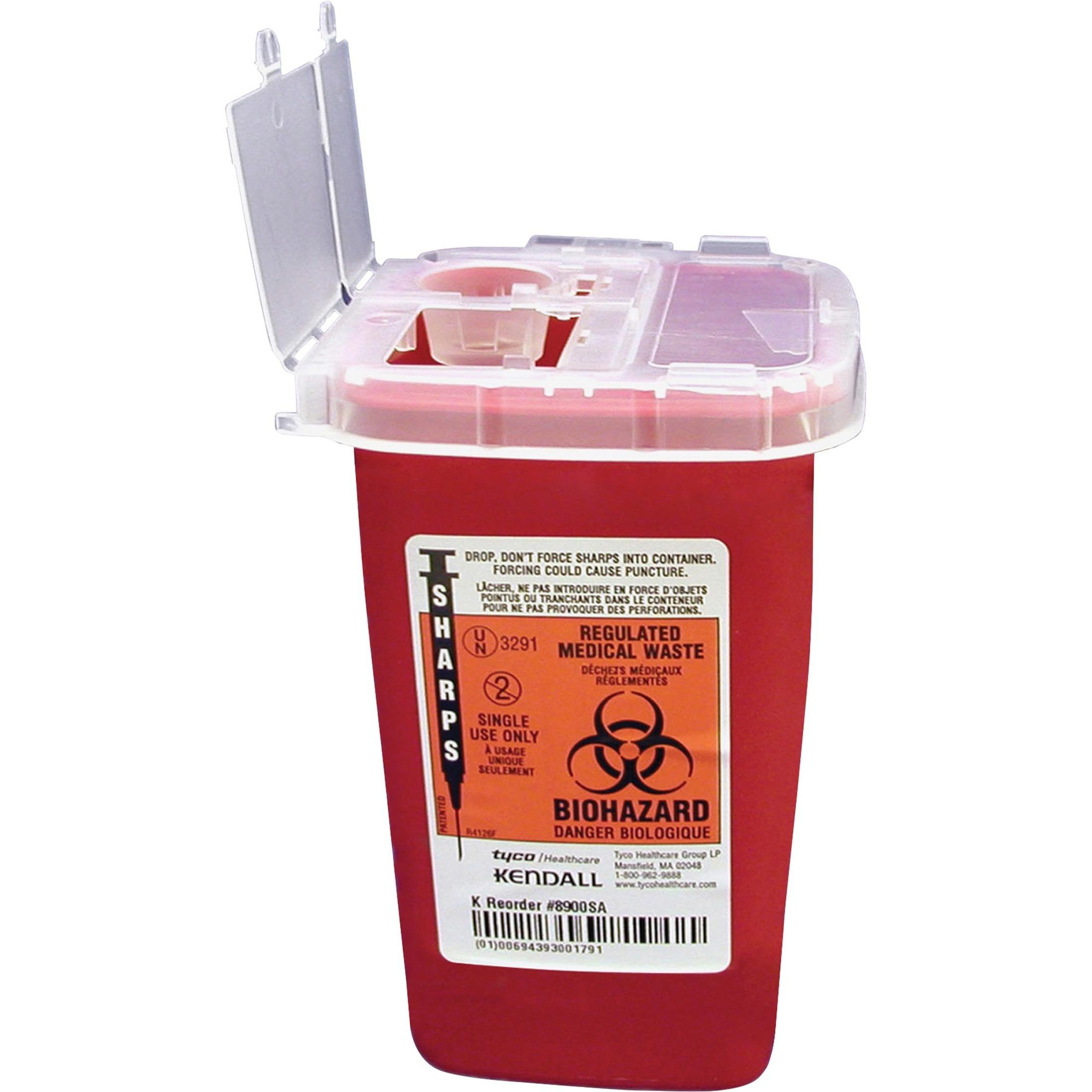 Covidien Sharps Medical Waste Container, 1Qt