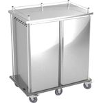 Direct Supply® Vented Meal Delivery Cart, Holds 32 Trays, 2 Doors, 2 Bays, 2 Trays Per Slide